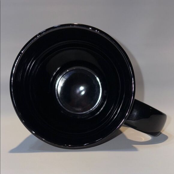 Black and Orange Ceramic coffee mug - Picture 5 of 6